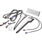 Ciro Quill™ LED Fairing Lights With Turn Signal Black - 12201 For Harley Street Glide 2023-2026