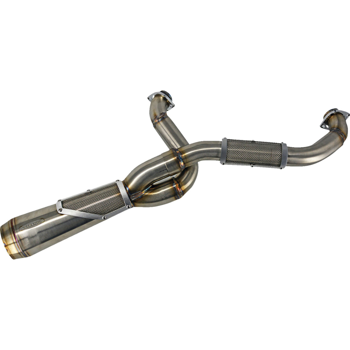 Trask 2-Into-1 Big Sexy Exhaust System Natural - TM-5131 For Harley Softail 2018-2024