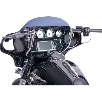FAT Baggers INC. 1-1/4" EZ Install Pointed Top Handlebar 12" Chrome - 905012 For Harley Touring 1986-2022