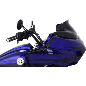 Klock Werks Sport Flare® Windshield 8" Black - KWW-01-0190 For Harley Road Glide 1998-2013