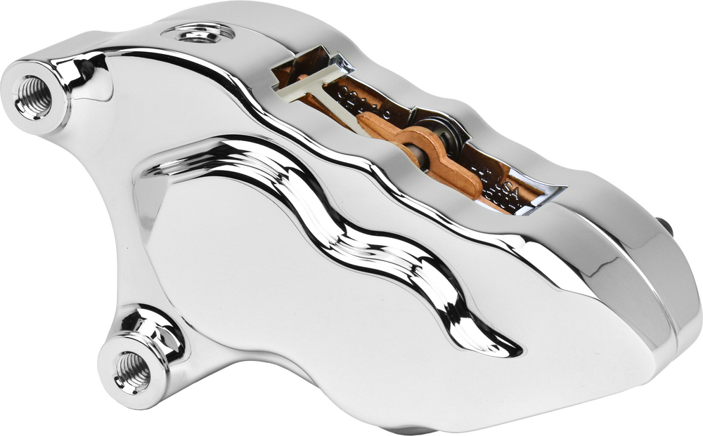Hawg Halters Inc 4 Piston Front Caliper L H Chrome With 11.8" Rotor - LHSCC5018 For Harley Motorcycles 2006-2023