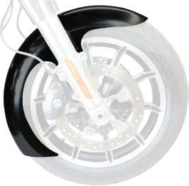 Paul Yaffe Bagger Nation DEI Fender 23 Inch With Spacers Chrome ` T - DEI23-14L-C For Harley Touring 2014-2019