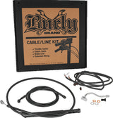 Burly Brand Control Kit 15in Bagger Black - B30-1315 For Harley Touring 2021-2024