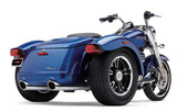 Cobra 909-Twins 4" Slip-ONS Chrome Freewheeler - 6302 For Harley Freewheeler 2015-2023