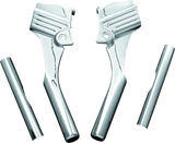 Kuryakyn Deluxe Neck Cover Kit Chrome - 8146 For Harley Touring 1995-2005