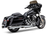 Cobra 4.5" Groove TIP Slip-ON Chrome - 6290 For Harley Touring 1995-2016