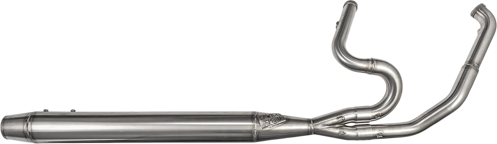 Sawicki 2IN1 TC Softail Full Length Cannon Brushed SS For Harley 1986-2017