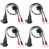 TECMATE 3807-0424 O-01X4 1/4" Eyelet Battery Connection Lead Optimate™ Permanent Battery Lead - 4 Pack