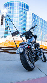 Burly Brand Stupid Tall Sissy Bar With Bar Black - B13-1508B For Harley Sportster 1994-2003 | Yamaha Watercraft 1998-2003