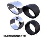 Tab Performance 5" Exhaust Tips (Sold Individually 1 pc) - Black Straight Tips 5-EXHAUST-TIPS-B2