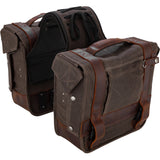 BURLY BRAND 3501-1420 B15-1002D Throw-over Saddlebag dark oak