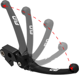 Flo Motorsports 122-0809 HD-813 MX STYLE LEVER SET BLACK `23-24 CVO
