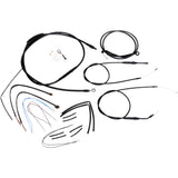 Burly Brand Complete Black Vinyl Handlebar Cable Line - B30-1067 For Harley Dyna Wide Glide / Street Bob / Super Glide Custom / Switchback 2012-2017