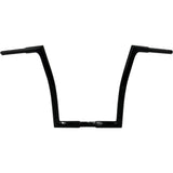 FAT Baggers INC. 1-1/4" EZ Install Flat Top Handlebar 14" Black - 708014-B For Harley Motorcycles 2007-2025