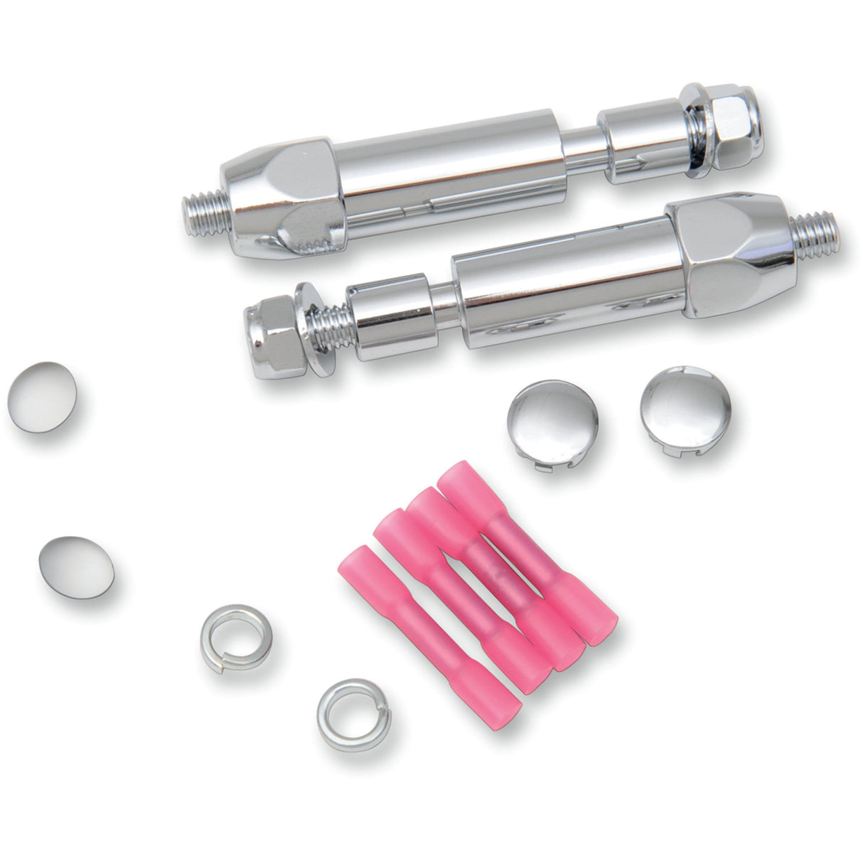 DRAG SPECIALTIES 2020-0411 Chrome Rear Turn Signal Relocation Kits Turn Signal Relocation Kit - '02 ST