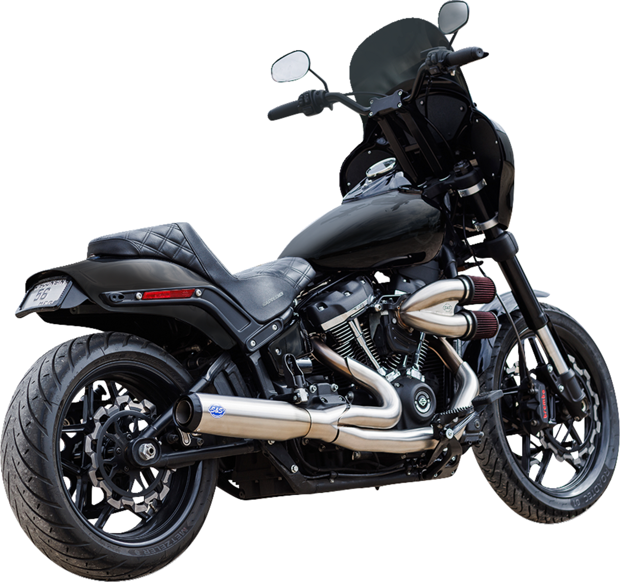 2-into-1 Qualifier Exhaust System - Race Only - Brushed Stainless - 1800-2684