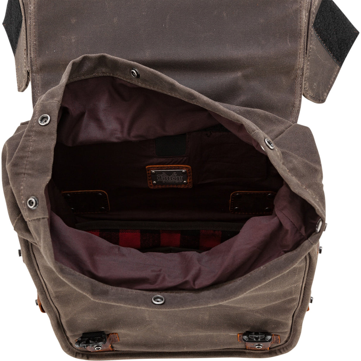 BURLY BRAND 3501-1420 B15-1002D Throw-over Saddlebag dark oak