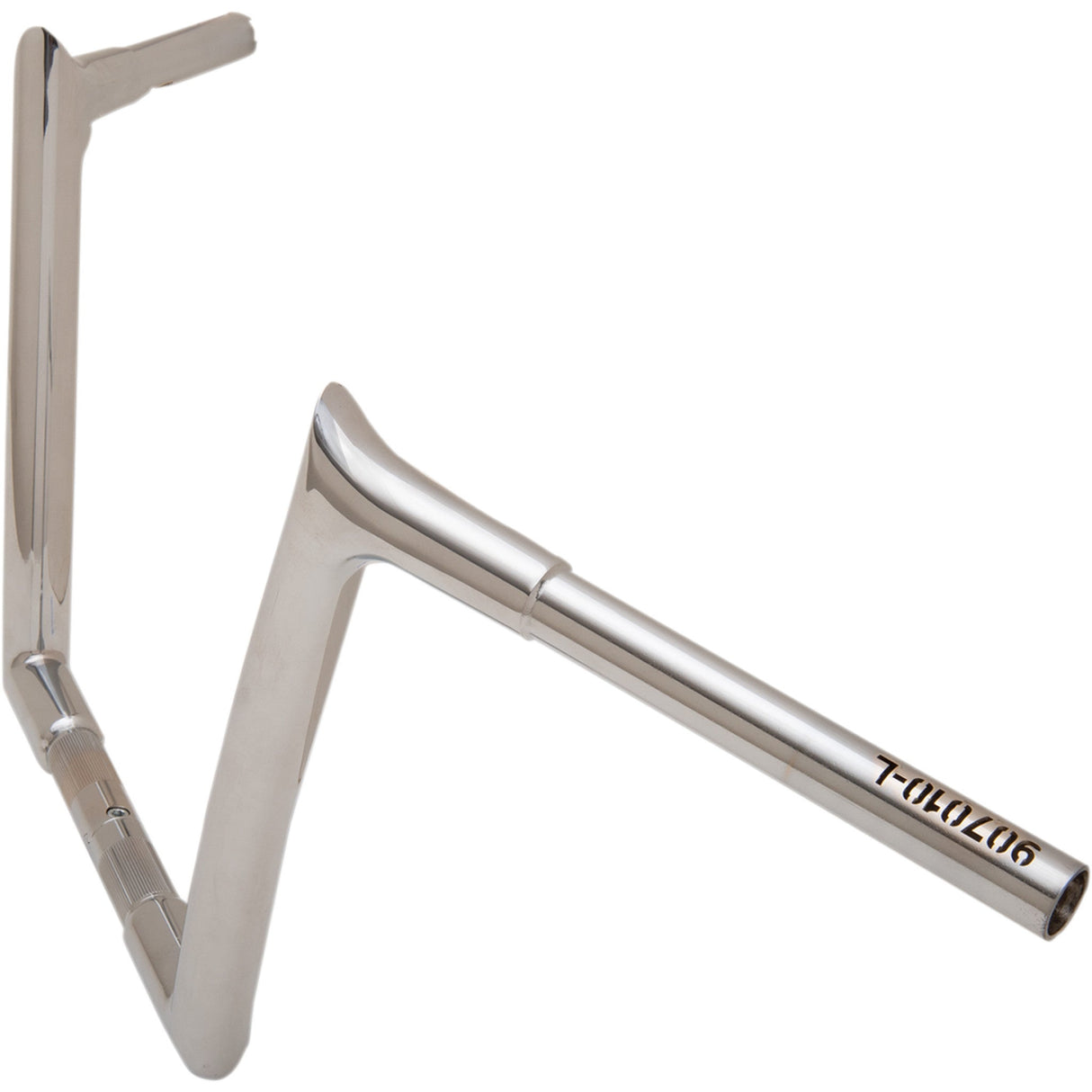 FAT Baggers INC. 1-1/4" EZ Install Pointed Top Handlebar 10" Chrome - 907010 For Harley Touring / Softail / Road King / Road Glide 1994-2023