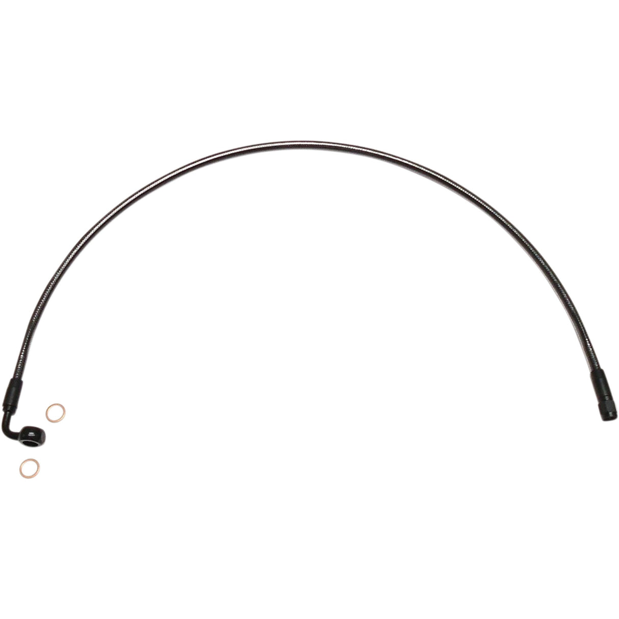 MAGNUM SHIELDING 1741-5509 AS478022 Designer Series ABS-Specific Upper Brake Line Kit - 12mm-90° - 22" - Black Pearl