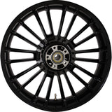 Coastal Moto Atlantic Precision Cast 3D Wheel Atlantic 3D Rear Single Disc Without ABS Black 18x5.5 - 3D-ATL185SB For Harley Touring 2009-2026