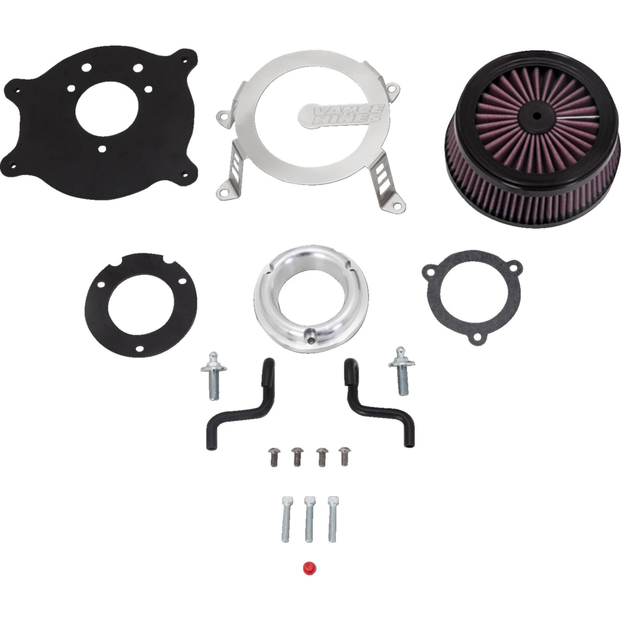 VANCE & HINES 1010-2908 70366 VO2 Cage Fighter Air Intake Kit - Brushed