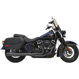 Bassani Xhaust 2-Into-1 Road Rage Exhaust System Black - 1S91RB For Harley Softail 2018-2024