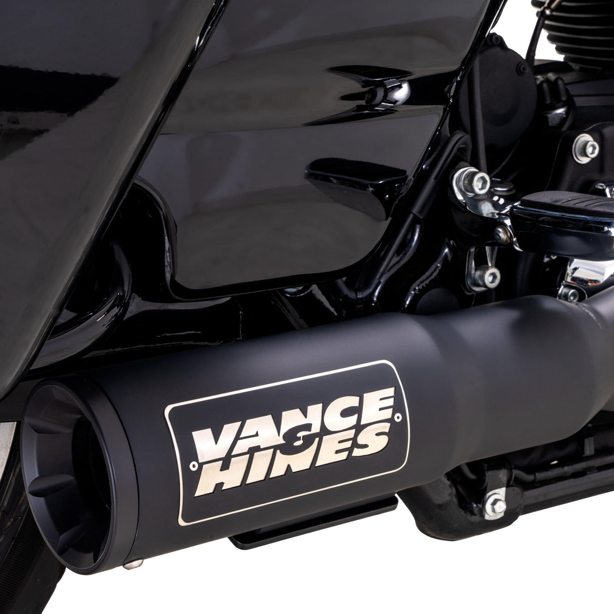 Vance & Hines Hi-Output 2-Into-1 Exhaust System - 47321 For Harley Touring 2017-2024