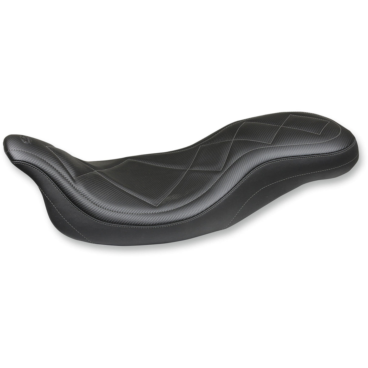 Mustang Super Tripper™ Seat Carbon - 75202 For Harley Touring 2008-2025