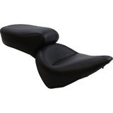 Mustang Vintage Style Seat Wide Smooth Black - 75073 For Harley Softail 2000-2007