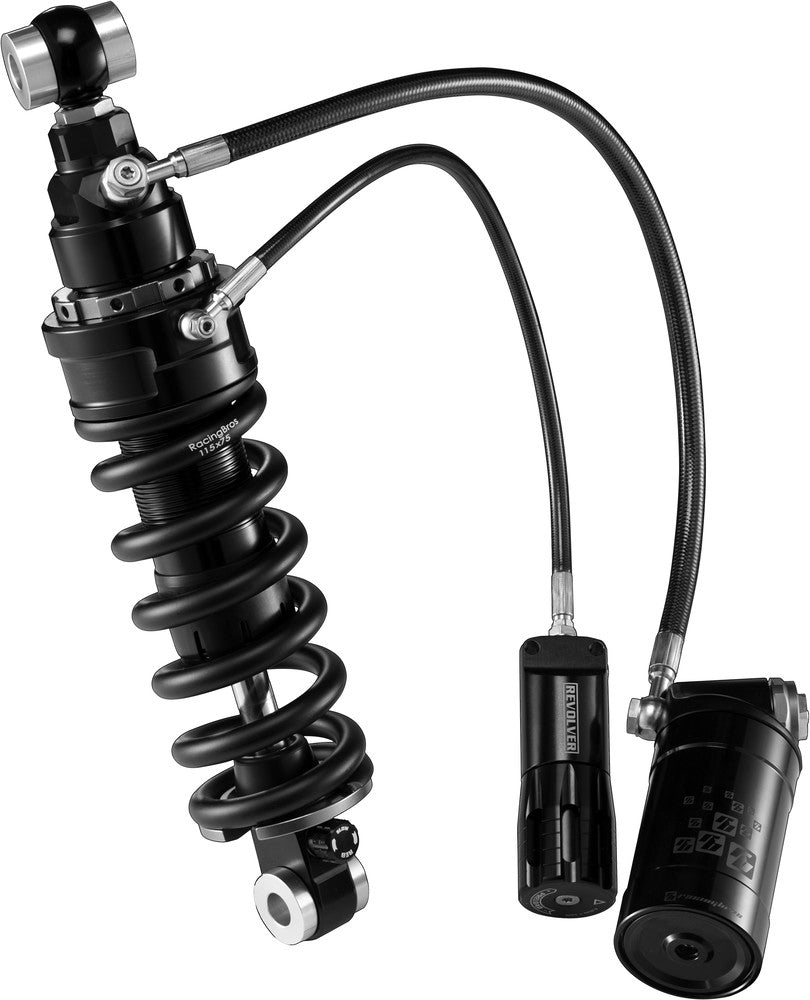 Harddrive M8 Softail Remote Resv. Shock 12.5" With Preload Adjustable - R0800070 For Harley Softail 2018-2024