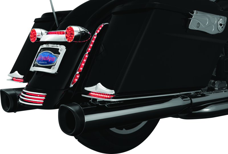 Kuryakyn 3154 L.e.d. Turn Signal Bar Filler Panel Red