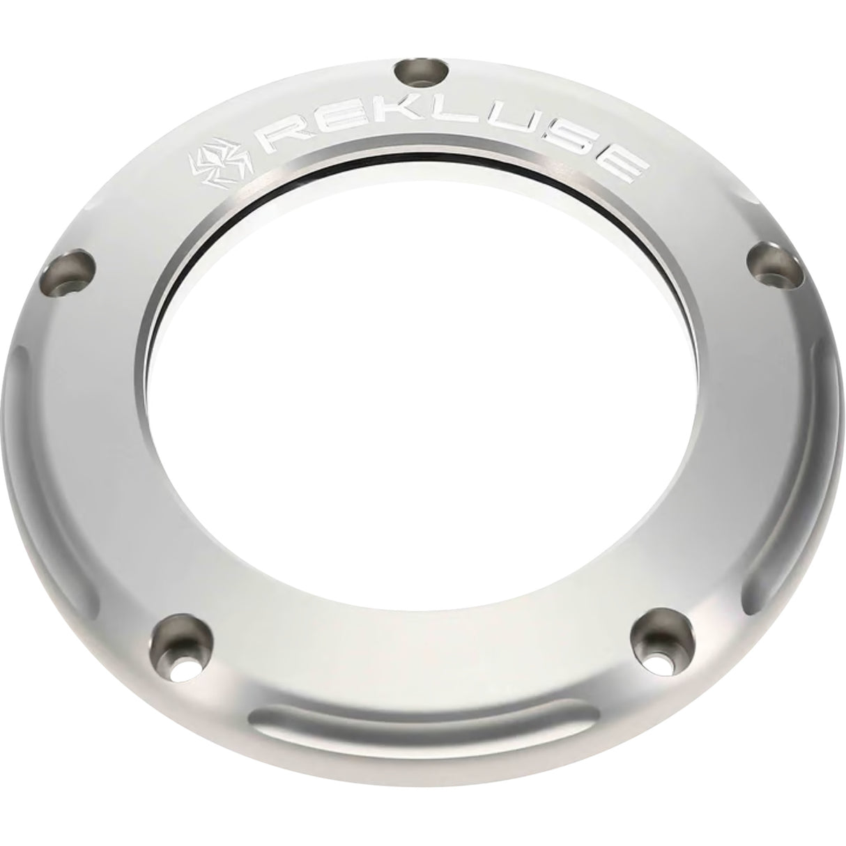 Rekluse Clear Derby Cover Silver Anodized M8 - RMS-0515037 For Harley Touring 2015-2026