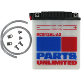 Parts Unlimited Conventional Battery - RCB12AL-A2 Kawasaki EN500C Vulcan 500 1996-2009