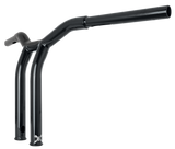 Burly Brand Dominator Raked Bar 12" 1.25" Gloss Black - B12-6052B For Harley Motorcycles 1980-2024 | Yamaha Watercraft 1998-2004