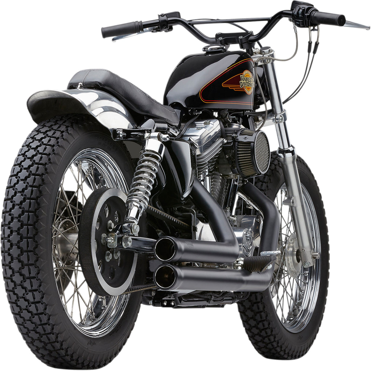 Cobra Speedster Short 2-Into-2 Exhaust System - 6701B For Harley Sportster 1986-2003