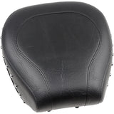 Mustang Wide Rear Seat Studded Black - 75509 For Harley Softail 1984-1999
