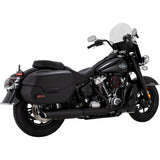 Vance & Hines Twin Slash Slip-On Muffler Black Softail - 46750 For Harley Softail 2025