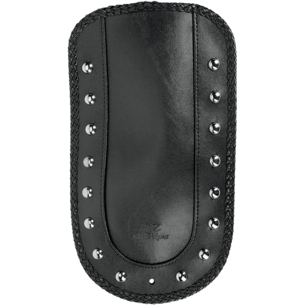 Mustang Fender Bib For Solo Seat — Studded Smooth Chrome-Studded Black HD Softail - 78118 For Harley Softail 2006-2017