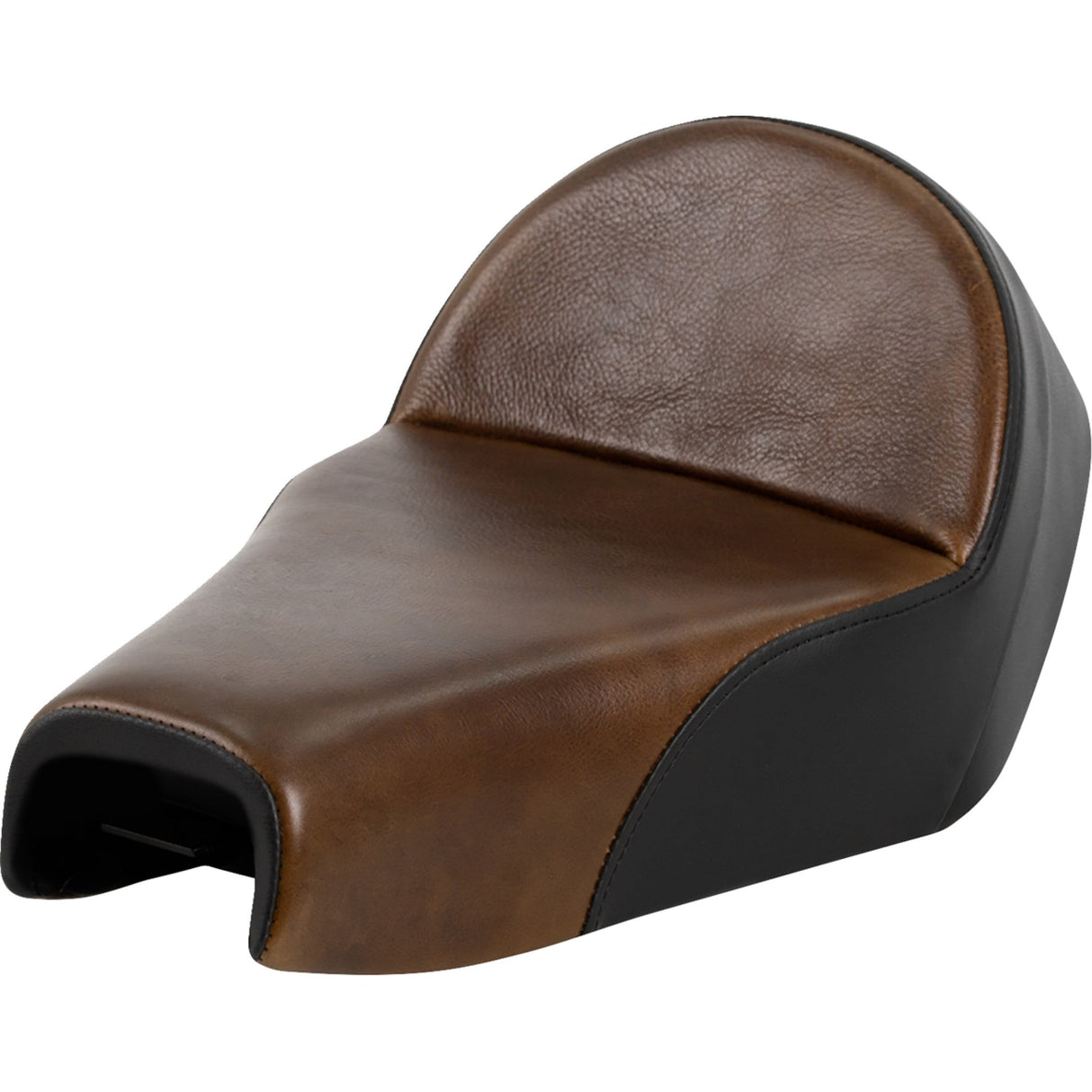 Saddlemen Lariat Solo Seat Distressed Leather 4.5 Gal Tank - 807-03B-0041 For Harley Sportster 2004-2020 (4.5G Tank)