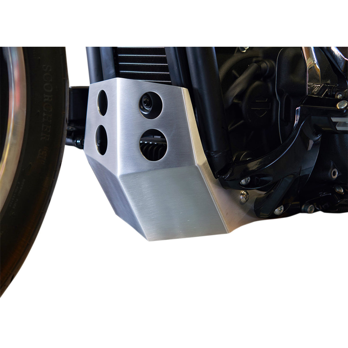 Speed Merchant Skid Plate Aluminum Softail - SM-STSPBR For Harley Motorcycles 2018-2020