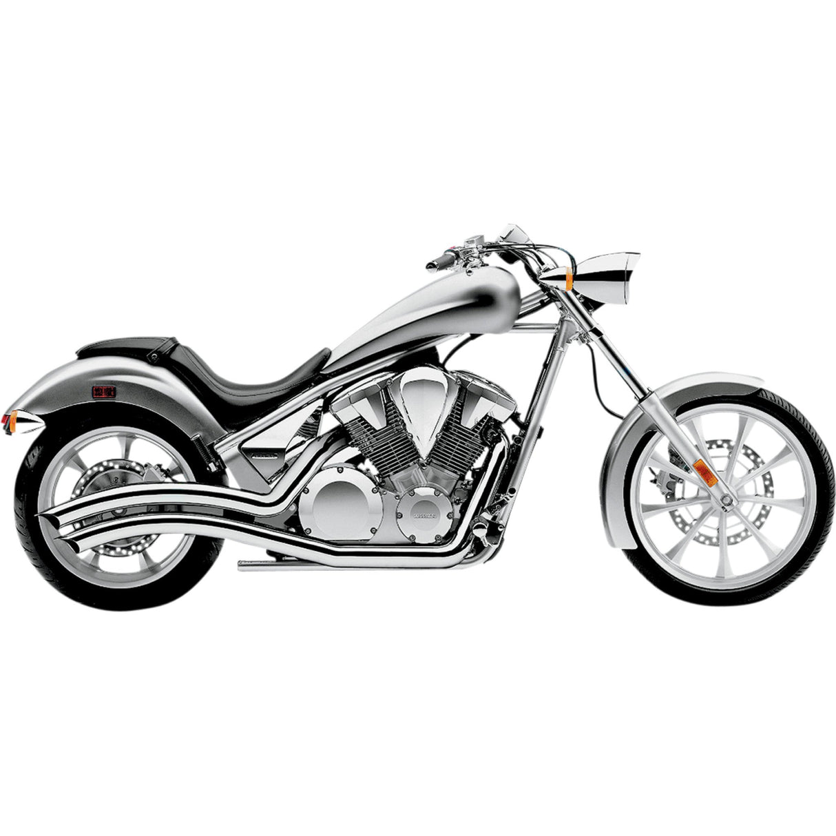 Cobra Speedster Swept 2-Into-2 Exhaust System - 1233 Honda VT1300CR Stateline / VT1300CS Sabre / VT13CX Fury 2010-2016