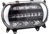 Letric Lighting Co LED Sharktooth W Turns Black CHR Fltr ` - LLC-5LRA-TS For Harley Road Glide 2015-2022