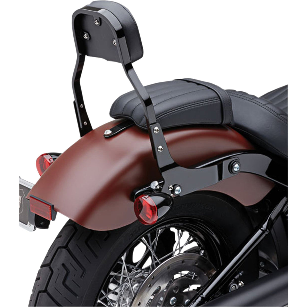 COBRA 1501-0572 602-2022B Detachable Backrest Kit - 11" - Black - Softail