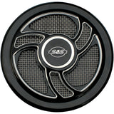 S&S CYCLE 1014-0172 170-0206 Stealth Air Cleaner Cover - Torker - Black
