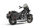 Cobra 82-96375 6522 4" 2-1 NH SLIP-ON SHORT CHROME W/BLK TIP SOFTAIL 25-26