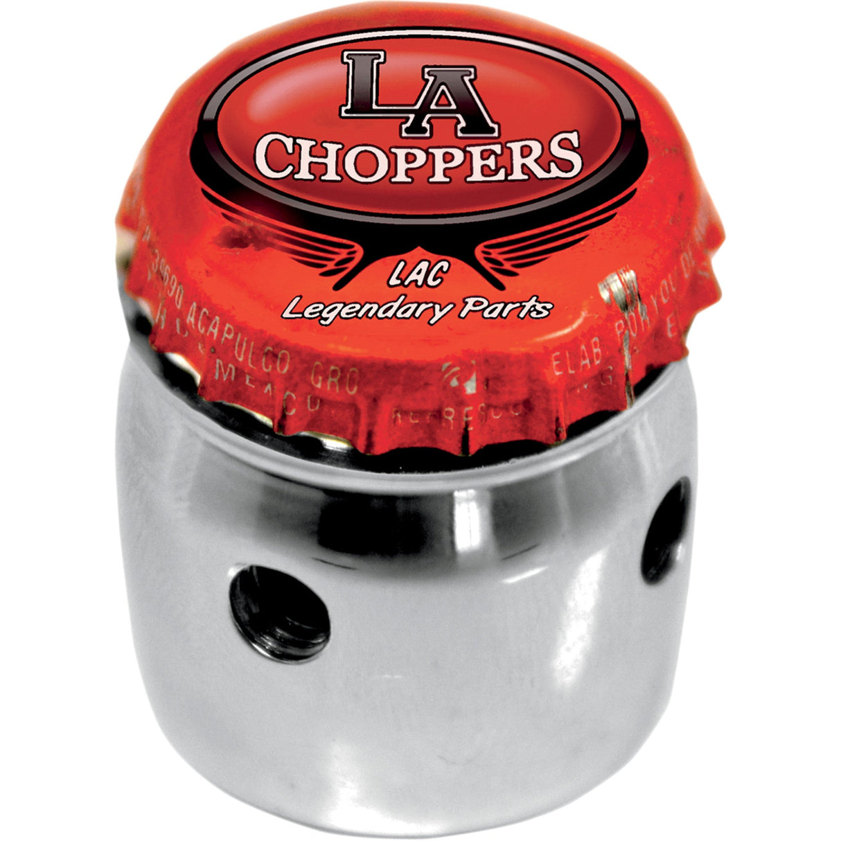 La Choppers Bottle Cap Choke Cable Knob Choke Knob Bottle Cap - LA-7608-01 For Harley Motorcycles 1988-2006