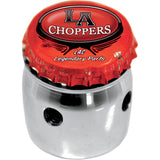 La Choppers Bottle Cap Choke Cable Knob Choke Knob Bottle Cap - LA-7608-01 For Harley Motorcycles 1988-2006