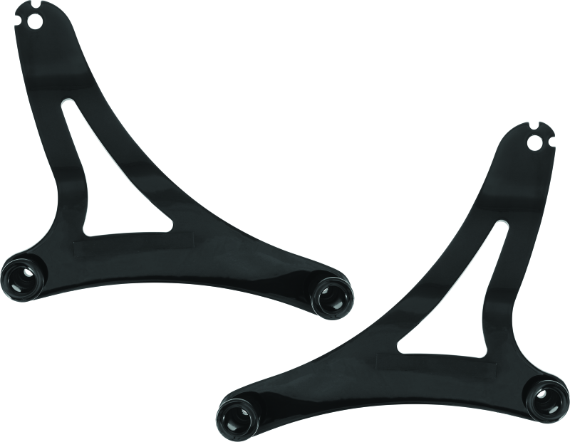 Kuryakyn 7092 Fixed Mounts Multi-purpose Driver & Passenger Backrest 14-22 Indian Models Black