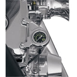 Arlen Ness Oil Pressure Gauge Kit — Radius Chrome - 15-658 For Harley Motorcycles 1999-2017