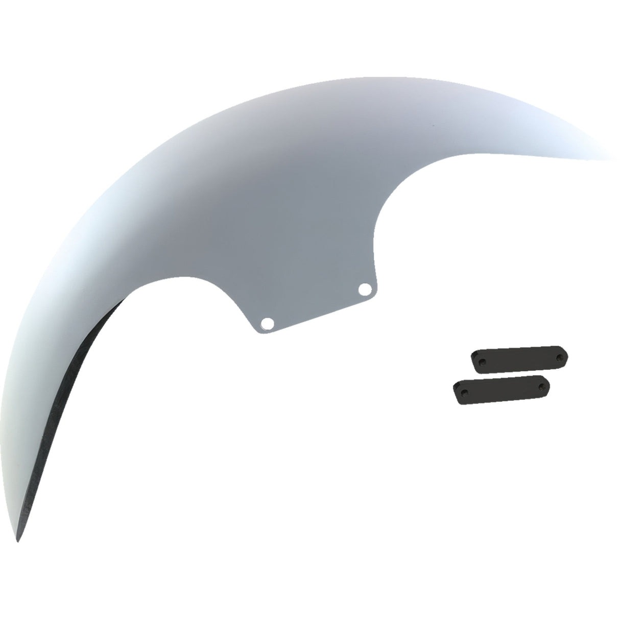 Paul Yaffe Bagger Nation Super-Lite Cafe Front Fender For OEM Wheels 19" Black Adaptors - PYO:CAFE-19-14L-B-C For Harley Touring 2014-2026
